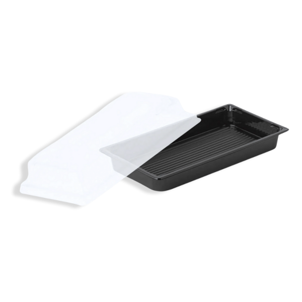 PET Sushi-Box S (410), schwarz