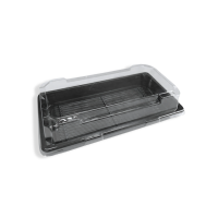 PET Sushi-Box S (410), schwarz