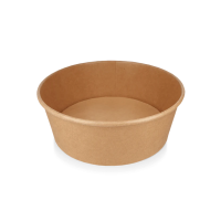 Papp-Salatschale, 1300ml,  Ø184mm, Kraftbraun
