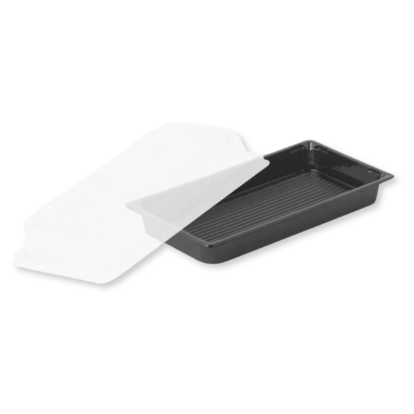 PET Sushi-Box XL (413), schwarz
