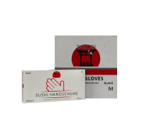 TPE Sushihandschuhe M, Schwarz, Karton