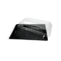 PET Sushi-Box Family 2 (414), schwarz
