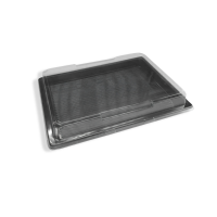 PET Sushi-Box XL (413), schwarz