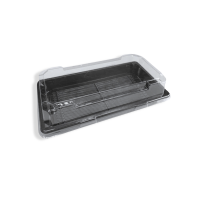 PET Sushi-Box L (412), schwarz