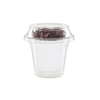 BIO PLA-Dressingbecher, 50ml, Ø76mm, Transparent