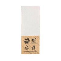 Papier-Snack-Banderole, Klebepunkt, braun, 300x40mm
