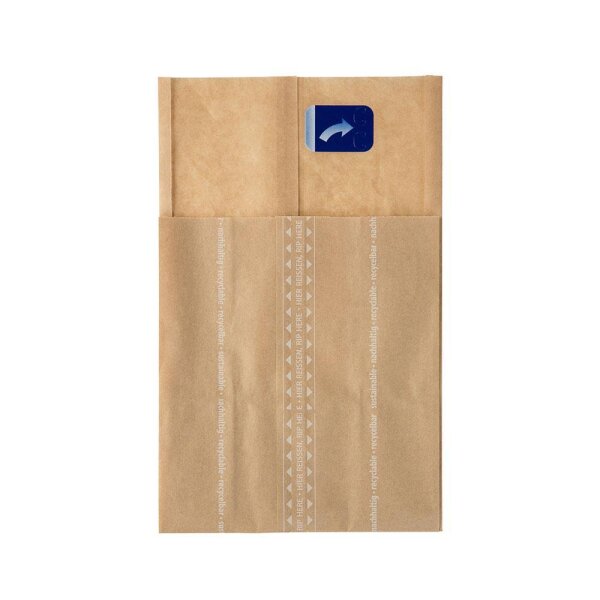 Burger-Taschen, Papier, Klebeverschluss, braun, 150x165x247mm