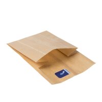 Burger-Taschen, Papier, Klebeverschluss, braun, 150x165x247mm