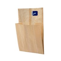 Burger-Taschen, Papier, Klebeverschluss, braun, 150x165x247mm