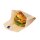 Burger-Taschen, Papier, Klebeverschluss, braun, 150x165x247mm