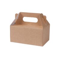 Karton-Gebäckbox, Tragegriff, faltbar,...