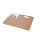 Karton-Gebäckbox, Tragegriff, faltbar, 250x150x150mm, Kraft-Braun