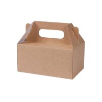 Karton-Gebäckbox, Tragegriff, faltbar, 180x110x90mm,...
