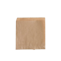 Flachbeutel, Burger-Tasche, Papier, braun, 160x160mm