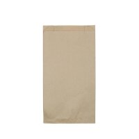 Papier-Faltenbeutel, 150x60x280mm, braun