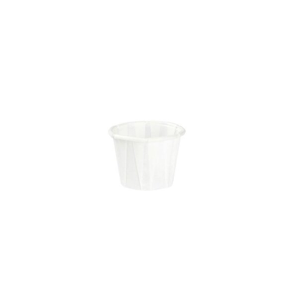 Papier-Portionsbecher, 20ml, Ø40mm, Weiß
