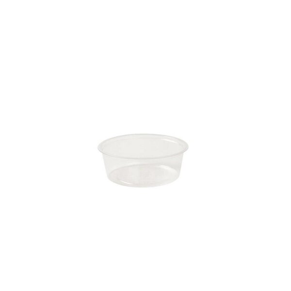 BIO PLA-Dressingbecher, 60ml, Ø70mm, Transparent