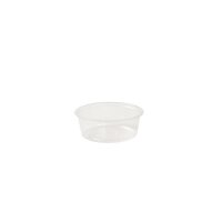 BIO PLA-Dressingbecher, 60ml, Ø70mm, Transparent