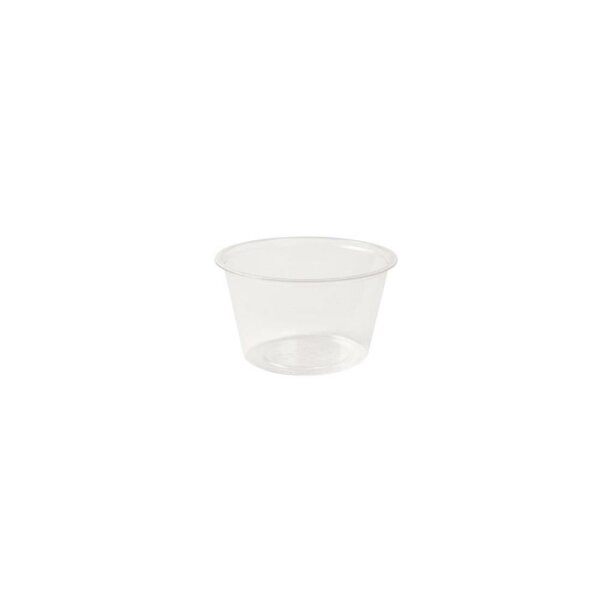BIO PLA-Dressingbecher, 80ml, Ø70mm, Transparent