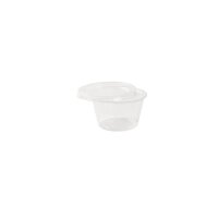 BIO PLA-Dressingbecher, 80ml, Ø70mm, Transparent