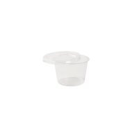 BIO PLA-Dressingbecher, 100ml, Ø70mm, Transparent