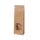 BIO Papier-Blockbodenbeutel, PLA-Sichtfenster, Clipband, 115x70x245mm, braun