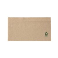 Servietten 32x32cm, 1-lagig, 1/8 Falz, Kraft-Braun