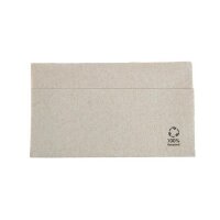Servietten 33x33cm, 1-lagig, 1/8 Falz, Kraft-Braun