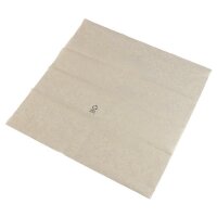Servietten 33x33cm, 1-lagig, 1/8 Falz, Kraft-Braun
