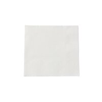 Servietten 24x24cm, 2-lagig, 1/4 Falz, Weiß