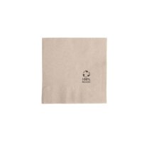 Servietten 20x20cm, 2-lagig, 1/4 Falz, Kraft-Braun