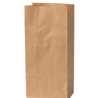 BIO Papier-Blockbodenbeutel, 95x60x160mm, braun