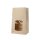 BIO Papier-Blockbodenbeutel, PLA-Sichtfenster, 150x100x250mm, braun