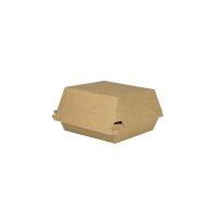 BIO Papp-Burger-Box, 110x110x80mm, kraftbraun