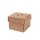 BIO Papp-Burger-Box, faltbar, 130x130x100mm, kraftbraun