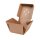 BIO Papp-Burger-Box, faltbar, 130x130x100mm, kraftbraun