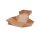 BIO Papp-Burger-Box, faltbar, 130x130x100mm, kraftbraun