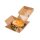 BIO Papp-Burger-Box, faltbar, 130x130x100mm, kraftbraun