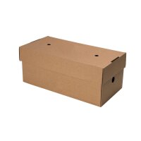 BIO Papp-Doppel-Burger-Box, faltbar, 244x122x102mm,...