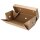 BIO Papp-Doppel-Burger-Box, faltbar, 244x122x102mm, kraftbraun