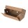 BIO Papp-Doppel-Burger-Box, faltbar, 244x122x102mm, kraftbraun