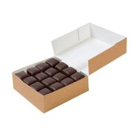 BIO Karton-Gebäckbox, PLA-Sichtfenster, 600ml,...