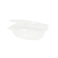 BIO PLA-Feinkostbecher mit Klappdeckel, 750ml, Transparent