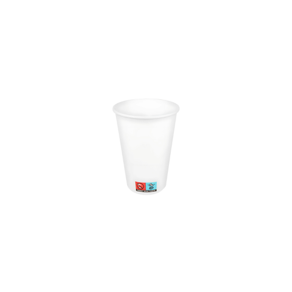 Pappbecher, 240ml, 8oz,  Ø80mm, Weiß