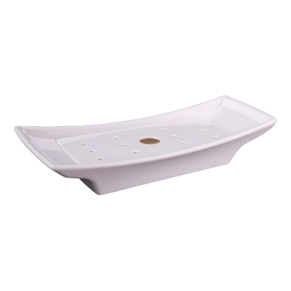 Buffetteller mit Abtropffunktion, Melamin, rechteckig, 43,8 x 19,5 x 5,4 cm