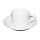 Kaffeetasse mit Unterteller, weiß