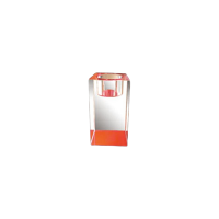 Teelichthalter Glas Pink KL.
