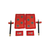 Sushi Set, rot, 8 Stk./VE