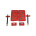 Sushi Set, rot, 8 Stk./VE