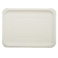 Pappteller, 70x140mm, Weiß
